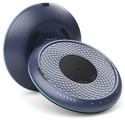 Cloudeck Mouse Mover Undetectable Mouse Jiggler with ON/Off Switch,Turn & Stop, 2 Speed Modes with Memory Function, Random Move Mechanical Turntable Pad for Wired & Wireless Mouse