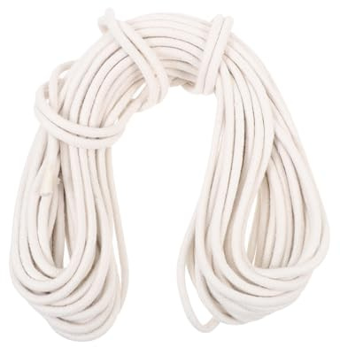 Toyvian Flagpole Rope 6mm Cotton Halyard 20m for Outdoor Flag Raising Sturdy Braided Rope Suitable for Flagpole Accessories and Clothes Drying