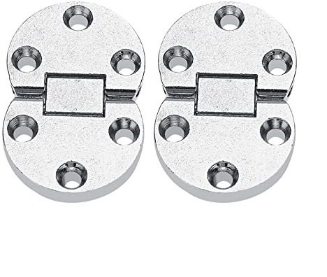 Qcwwy Bisagras de solapa de mesa, diseño cómodo, , máxima capacidad de carga, uso versátil, bisagra plegable de aleación de zinc, ajuste con muebles, herrajes ovalados con carga de 10