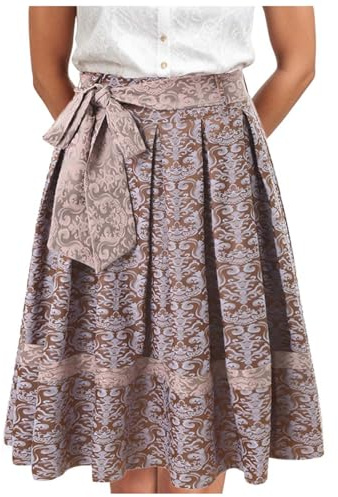 Trachtenrock Damen Elegant Oktoberfest Röcke Knielang Dirndl Rock Faltenrock Große Größen Trachten Rock Dirndlrock Karneval Damenrock Leicht Trachtenkleid