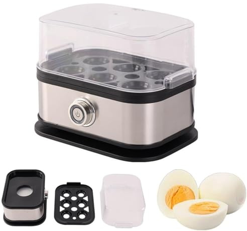 6 Eggs Smart Egg Cooker with Auto Shut Off | 220V 200W- Ultimate Stainless Steel Electric Egg Boiler for Effortless Breakfast