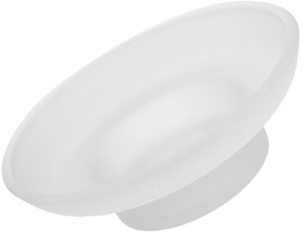 UTHCLO Porta Sapone Solido in Vetro Rotondo, Base Antiscivolo, Facile da Pulire, per Bagno e Lavello Cucina, Design Elegante Trasparente