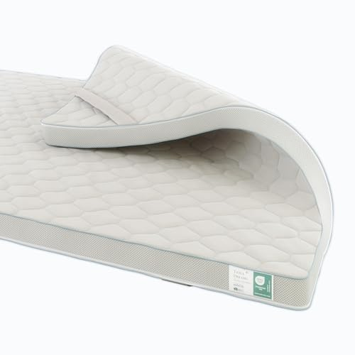Tesla Dreams Memory Foam Topper 160 x 200 cm – 7 cm di altezza – alleviare la pressione ed ergonomico – traspirante – rivestimento lavabile – certificato Öko-Tex – qualità tedesca