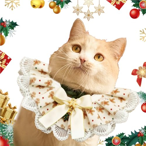 Jul hundhalsdukar, hundhalsdukar jul, julhundhalsdukar, justerbara hundkatter, vändbar tillbehör-spets söt halsduk för och