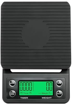 Balances de cuisine, Balance à café goutte de précision, pesée 0,1 g, avec minuterie, balance cuisine numérique, écran LCD haute, pour le bureau,