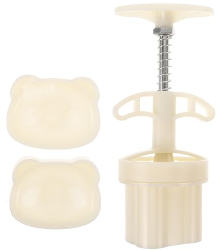 ROMISBABA Molde Prensa para Pasteles de Luna y Galletas de Plástico Seguro Diseño Panda, Mini Molde para Repostería de 30 G, y Decorar Postres en Cocina