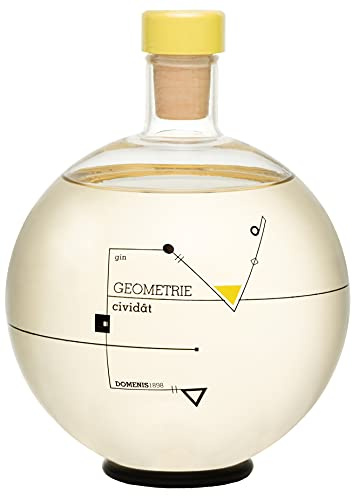 DOMENIS1898 – GEOMETRIE Cividât Gin 42% vol. Bottiglia in vetro soffiata e serigrafata a mano formato 70 cl