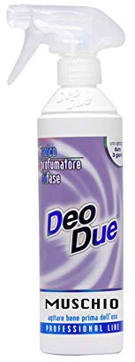chimiclean Deo Due Blanc Bleu Vert Jaune Aloe Orange Pomme Pin Vanille Musc Fleurs de Tiare Turquoise Citrus Jasmin Erotik Déodorant d'ambiance 500 ML Muschio