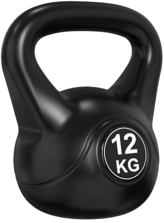 Tunturi Kugelhantel, Kettlebell, PVC mit Sand gefüllt, 2 kg