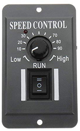 DollaTek DC 6A Motor Drehzahlregler Verlangsamen Motor Controller Positive und Negative Drehschalter 12V / 24V / 36V / 48V