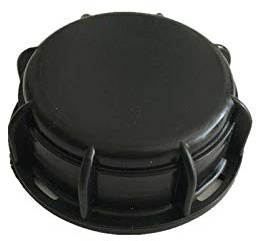 SUPERTOOL IBC Kappe Endkappe S60X6 60 mm, Tankdeckel schwarz IBC Tankadapter passend für IBC Tank (3 Stück) Standarddichtungen