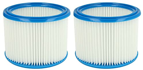 vhbw Filterset 2x Faltenfilter kompatibel mit Metabo ASA 25 L PC | ASA 30 L PC Inox Nass- und Trockensauger - Filter, Patronenfilter