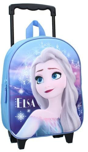 mybagstory - Trolley - Disney Frozen - Kind - Schule - Grundschule - Kindertagesstätte - Kindergarten - Schultasche für Mädchen - Größe 32 cm - Verstellbare Riemen - Tasche mit Rollen