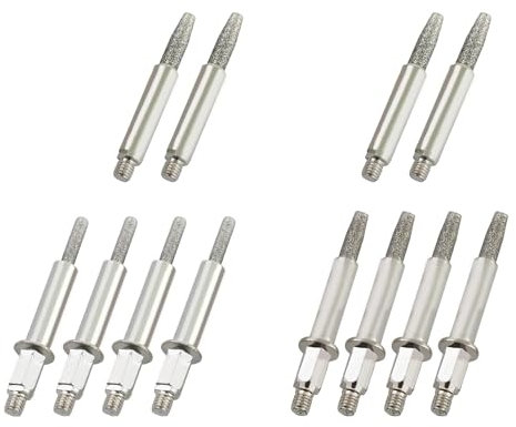 Haishine Affûteuse de Chaîne de Tronçonneuse, Affûteur de Tronçonneuse Diamant Aiguiseur de Chaîne de Tronçonneuse à Manivelle pour Tronçonneuse Bûcheron et Jardinier (12PCS）