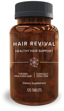 Isagenix Hair Revival - Natural Hair Growth & Thickening Supplement - Supports Healthy Scalp - Formula Contains Biotin, Amino Acid, Banana Flower Extract & More - 120 Tablets (60 Servings)