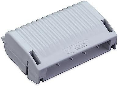 207-1333 | WAGO Gelbox für Steckverbinder der Serie 221 und 2773 | Feuchtigkeitsschutz | IPX8-zertifiziert | 12 AWG | graues, etikettenfreies Gehäuse | groß | [Box mit 3 Stück]