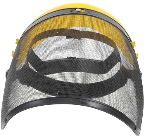 Gogogmee 1pezzi Cappello Per Tosaerba in Materiali Resistenti Design Allargato Per Maggiore Protezione Rete in Acciaio Anti-schizzi Fibbia Flessibile Cuscinetto Morbido Per Comfort Disposit