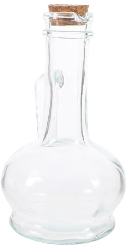 OUNONA 1Stk Glasschale Ölbehälter für flüssig Tank versiegeln Weinspender Sirup transparente Vorratsdose Ölflasche aus Glas Bleifrei Container Lagertank Lecythus Ölkanne