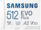 Samsung EVO Plus microSD-Speicherkarte (2024) (inkl. SD Adapter) - 512 GB