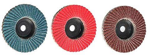 PURPLELILY 3/6 Pz/Set 75mm Pneumatico Smerigliatrice Angolo Dischi lamellari Disco Abrasivo Dischi Lucidatura Pratico 3/6x 75mm Dischi lamellari 80 Grane Disco Abrasivo Per Smerigliatrice Angolare