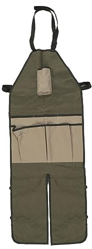 TOPINCN Delantal de Protección para Piernas, Leggings con Hebilla Ajustable, Delantal de Jardinería con Bolsillo, Ropa Resistente para Carpintería para Hombres y Mujeres