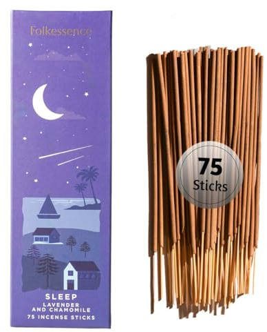 Folkulture Incense Stick for Home | Pack of 75 (8) Incense Sticks for Meditation & Spiritual Practice | Organic Insence Aromatherapy Inscents-Sticks | Inscent Stick for Gifts for Women