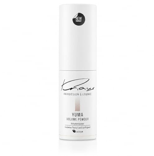 Knaus YUMA Volume Powder – Volumenpuder Spray für mehr Fülle, Griff & Textur – Stylingpuder für feines & schweres Haar – Schutz vor Feuchtigkeit & Wind – Leichtes Finish Salonqualität- 6g