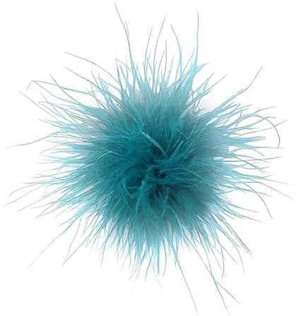 Zierliche Feder-Blumen-Brosche – übergroße Anstecknadel für Damen und Herren, 15 cm Stoff-Anstecknadel für Schalkleid, Hochzeit, Party, Tanz, Bankett, Accessoire, Statement-Modeschmuck