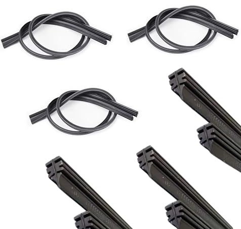 BUSORI ® Gomas Limpiaparabrisas De Caucho de Primera Calidad | Gomas de Repuesto Universales 70 cm (28) | Fácil De Instalar | (6)