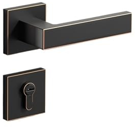 OIFAODAO Verrouillage silencieux., Serrure de porte divisée for chambre à coucher intérieure silencieuse(Without Key)