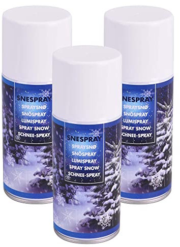 Annastore 3 TLG. Set Schneespray zum Dekorieren 3 x 150 ml - Dekospray - Dekoschnee - Kunstschnee