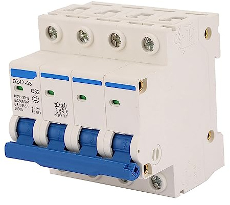 DZ47-63 32A 400V disjoncteur 4 pôles résistant au feu et à la corrosion réseau rural pour la décoration de la maison et la construction technique