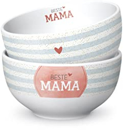 laVida, Geschenk Für Dich, Müslischale, Schälchen, Porzellan, Beste Mama,