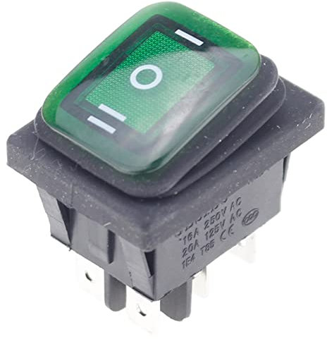 GANDE 1pcs on Off on 12V / 220V Heavy Duty 6 Broches Étanche Auto Bateau Marine Interrupteur À Bascule À Bascule (Color : 1, Size : 220V)
