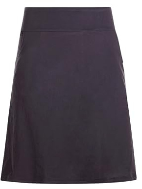 Vishes - Alternative Bekleidung - Rock Damen Knielang Bio Baumwolle Breiter Bund Jersey Röcke Basic