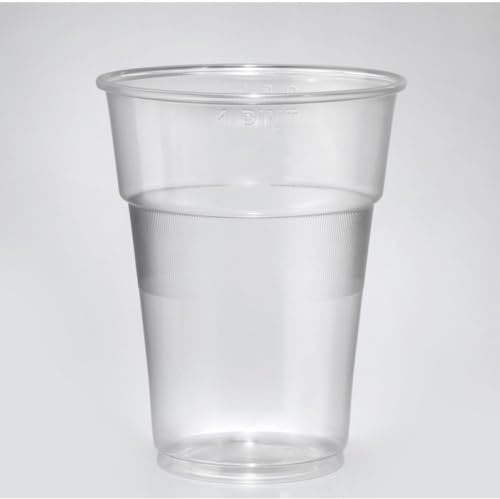 Generico 50/150 Bicchieri Plastica | Bicchieri PIUTTOSTO ISAP DA 570 CC made in italy Bevande Finger Food per BIRRA ESTATE Feste Compleanni Matrimoni Picnic (150 pezzi)