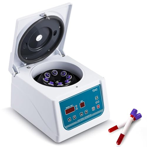 CGOLDENWALL Centrifugeuse Laboratoire Professionnel PRP PRF, 8x15ml 1880xg | Affichage LED, Minuteur 99 min, Faible Vibration, pour Tubes Vacutainer de 5-10 ml & Tubes à Centrifuger de 10-15 ml