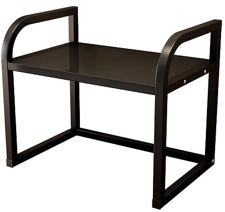 DONGGANSHI Soporte para microondas Rejilla para Horno microondas de 2 Niveles Placa para Horno microondas Marco de Acero Soporte para microondas Rejilla de Cocina Rejilla para condimentos Rej