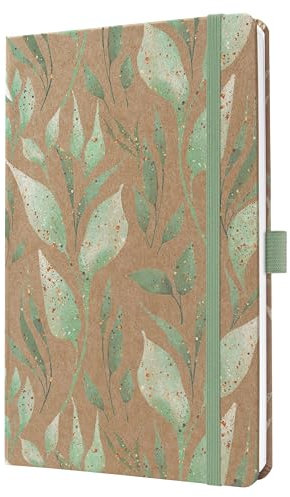 SIGEL J6803 Wochenkalender 2026 A5, gold, Hardcover aus Kraftpapier, Gummiband, Stiftschlaufe, 174 Seiten, vegan, Buchkalender, Terminplaner Taschenkalender Jolie