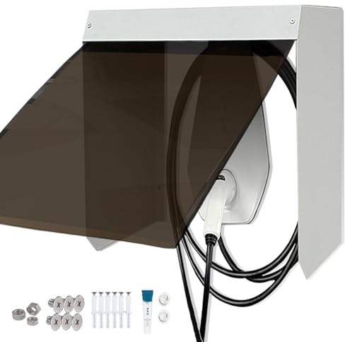ZYLEDW Housse de Pluie pour Station de Charge Murale de Voiture, Couverture de Protection de la Station de Charge, Protection Contre la Pluie, avec Couvercle, 35 * 40 * 25cm