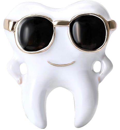 Dinntty Zähne-brosche, Niedliche Zahnarzt-anstecknadel Sonnenbrille, Cartoon-Zahn-brosche, Kleines Schmuckzubehör Für Zahnarzt-doktor-Krankenschwester-Kleidung