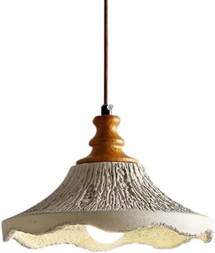 Modern Pendant Light Indoor Pendant Lamp Cement Lampshade Pot Cover Shaped Hanging Lamp Cap Hanging Light Decor,Led Ceiling Hanging Lamp Fixture