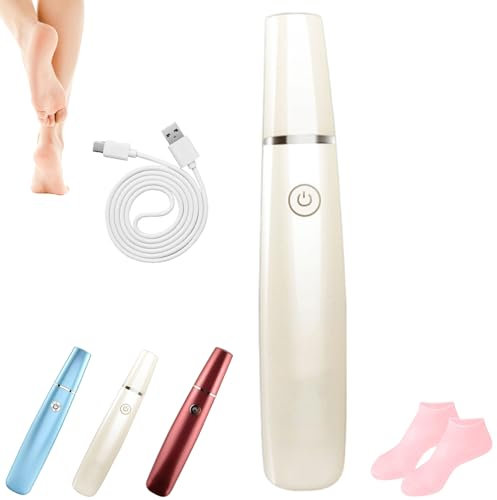 Ponceuse Pied, Rapeuse Pieds Electrique Puissante, Soin Des Pieds Pour Femmes Hommes Pédicures (Beige)