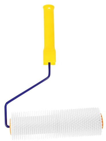 DOITOOL Cepillo De Rodillo Púas Para Ventilación Herramienta De Pincel Para Pisos De Cemento Rodillo De Pintura Autonivelante Para Epoxi Para Suelos Relieve