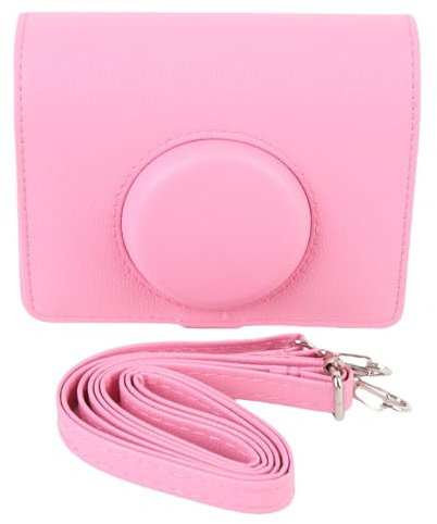 Yctze Protective Case Fit for Mini EVO Camera Roseate Portable Vintage Instant Camera PU Bag with Strap Digital Camera Accessories