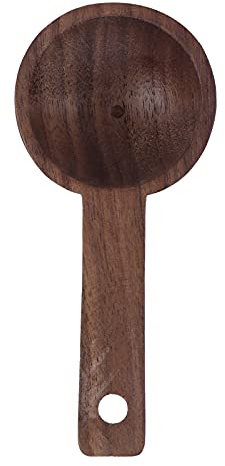TIKATARER Wooden Scoop, Walnut Wooden Measuring Spoon Tablespoon Coffee Scoop Teaspoon Coffee Spoons for Tea Sugar Flour ((1 Sold) #2 108mm Walnut)