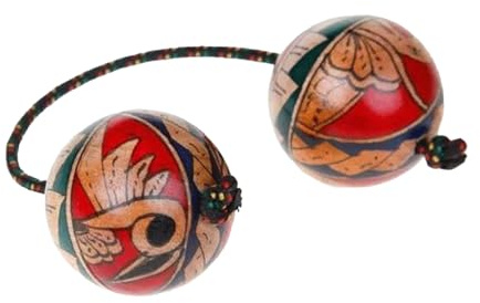 Shaker africano in legno - Percussioni manuali a doppia, Shaker musicale | Ideale per esercitazioni ed esibizioni ritmiche, Strumento a percussione per matrimoni e lezioni di musica, Strumento s