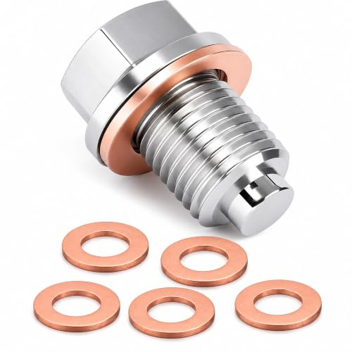 Magnetic Oil Drain Plug, Universal Stainless Steel Replacement Sump Bolt