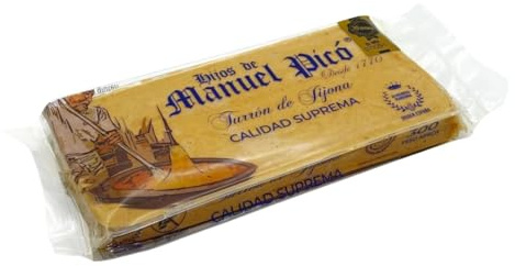 Hijos de Manuel Picó - Turrón de Jijona Artesano – 500 g Almendra Marcona Molida – Turrón Blando Tradicional – Miel - Hecho en Jijona – Dulce Navideño Gourmet Español - Turrón Artesanal