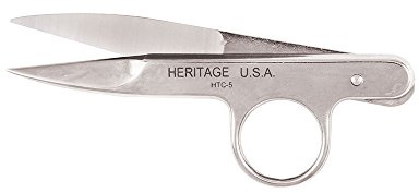 Klein Tools HTC5 Scissors, Made in USA, Threadclip with Spring Action for Automatic Opening, 4-1/2-Inch